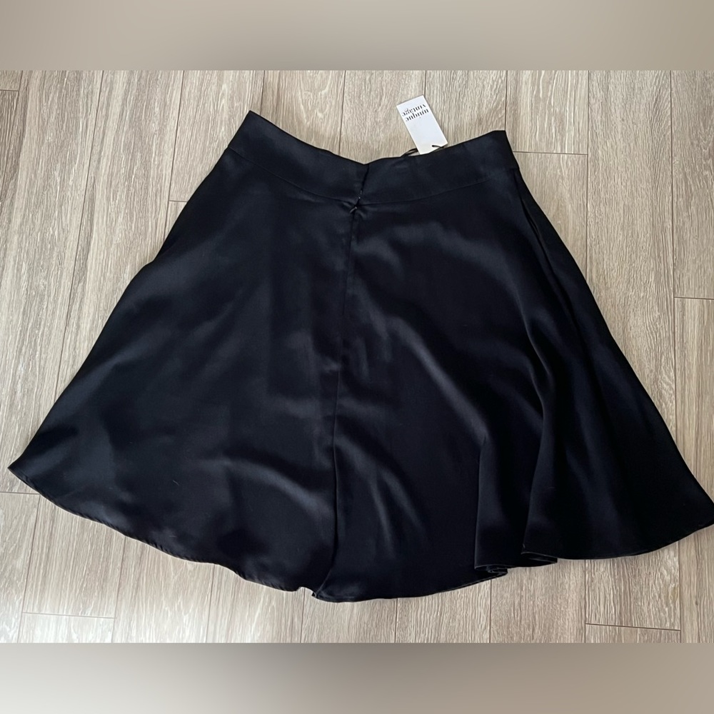 Unique Vintage plus size retro style black high waist swing skirt, 2X